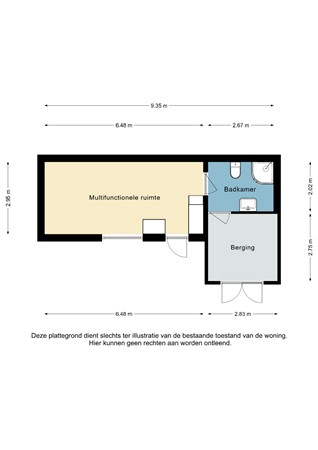 Plattegrond - Bostenstraat 2, 6367 HL Voerendaal - Bostenstraat 2 Voerendaal - Bijgebouw 2D.jpg